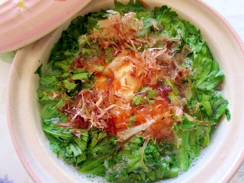 春菊の湯豆腐